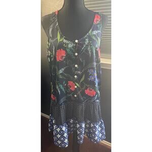 aerie Floral Sleeveless Dress Size Sm